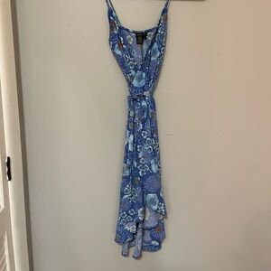 BCBG Blue Floral Dress